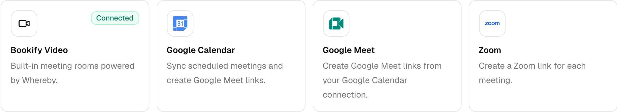 Bookify Video with built-in meeting rooms